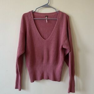 Free People Allure Pullover Ribber Sweater